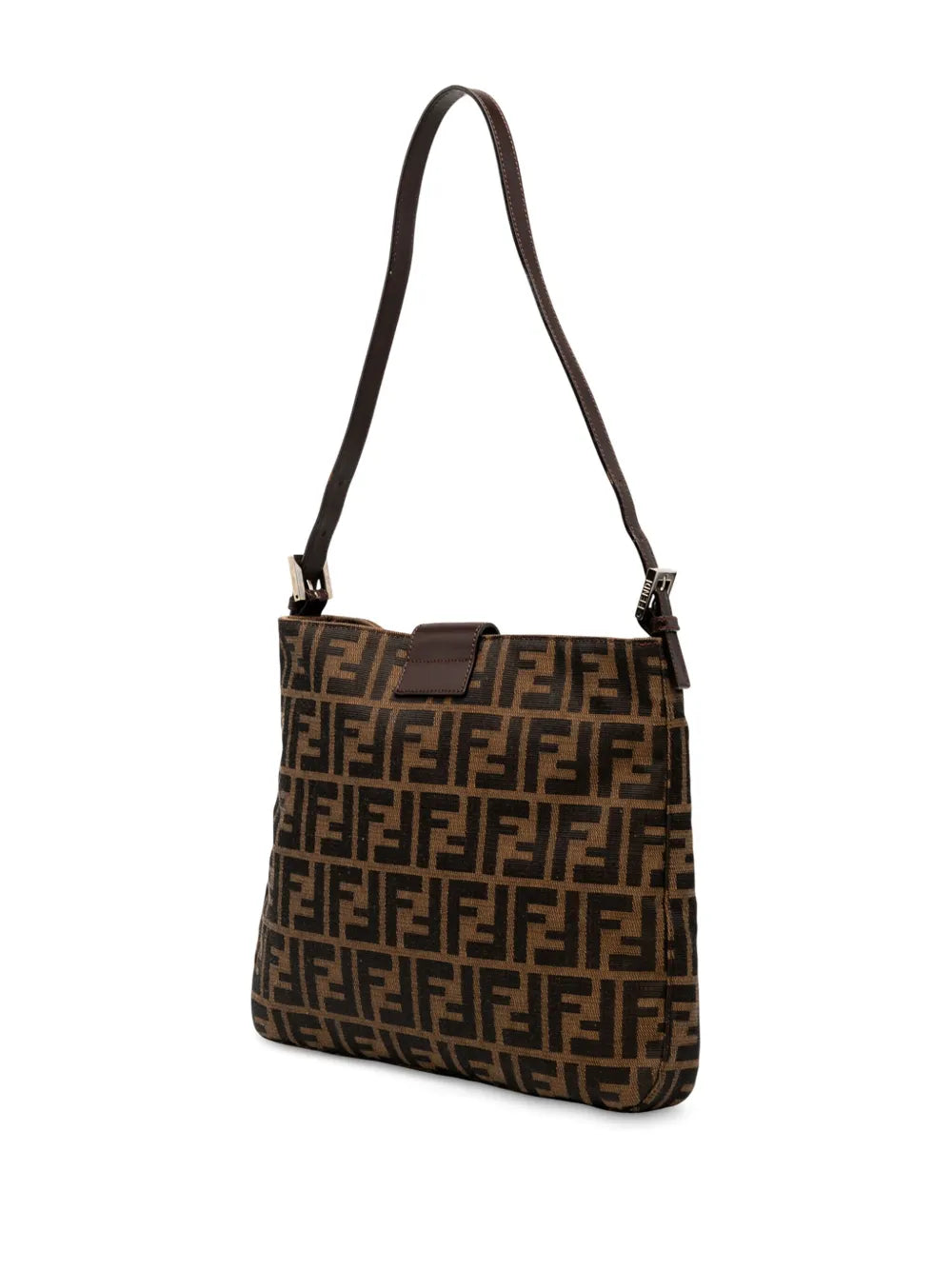 Fendi Pre Owned 2000 2010 Zucca Canvas Shoulder Bag — Same as shown — Size One Size — Back View