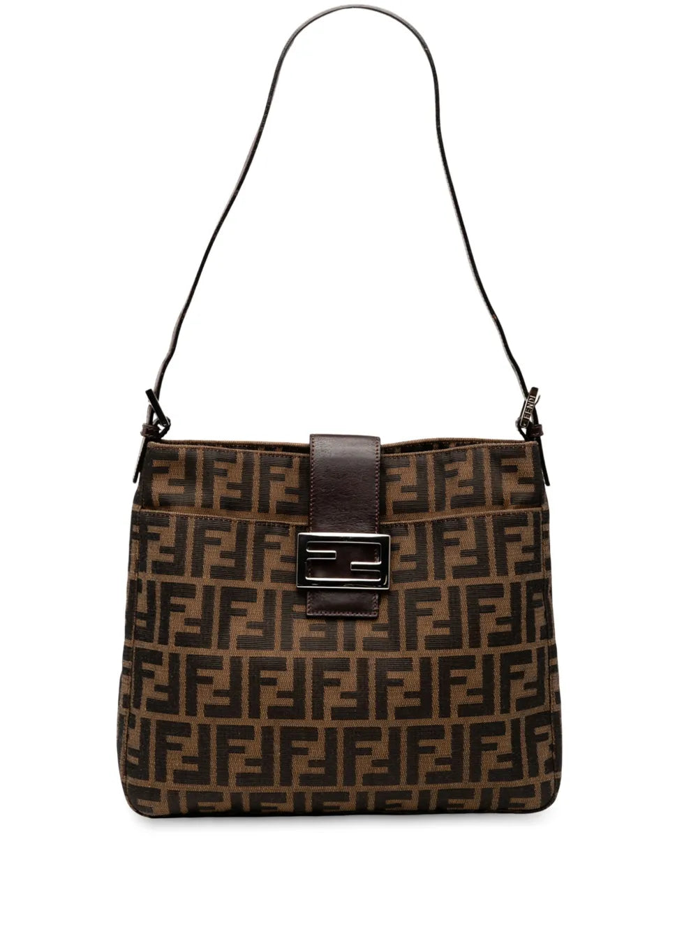 Fendi Pre Owned 2000 2010 Zucca Canvas Shoulder Bag — Same as shown — Size One Size — Front View