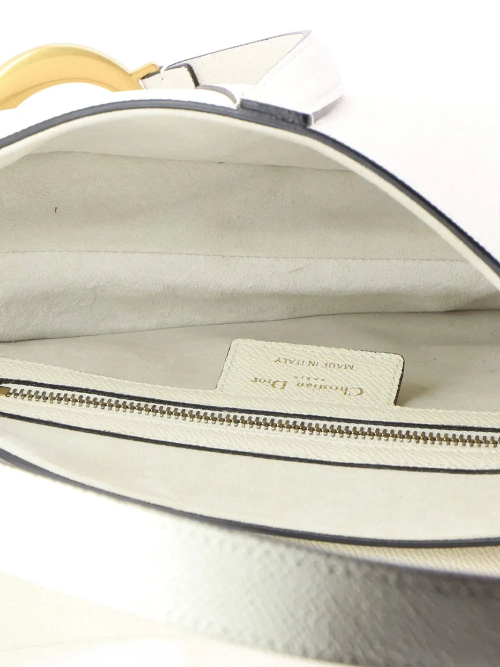 Christian Dior Pre Owned Saddle Handbag With Strap Leather Medium Shoulder Bag — Same as shown — Size One Size — Back View