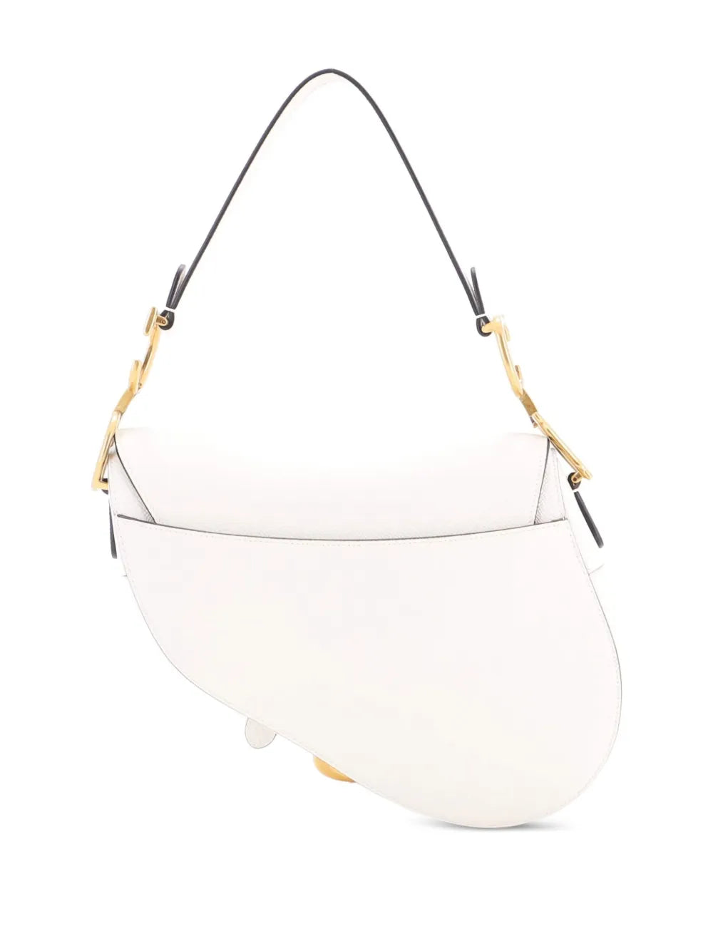Christian Dior Pre Owned Saddle Handbag With Strap Leather Medium Shoulder Bag — Same as shown — Size One Size — Side View