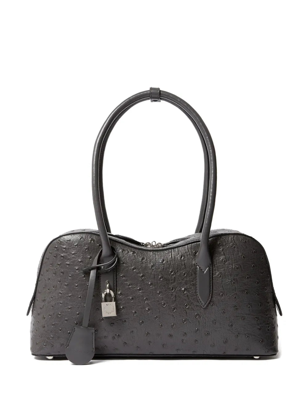Stella Mccartney Ryder Ostrich Effect Padlock Shoulder Bag — Same as shown — Size One Size — Front View