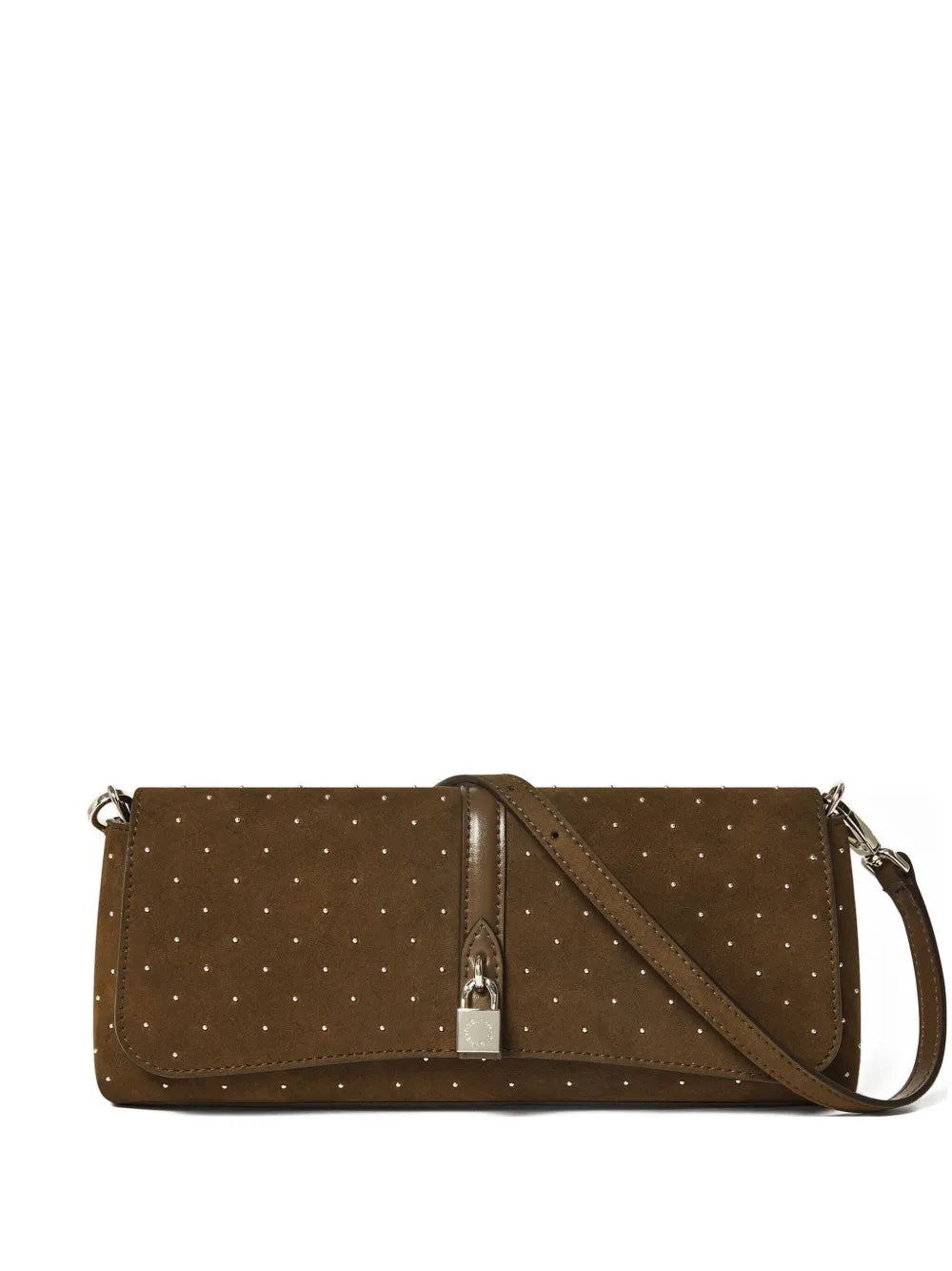 Stella Mccartney Studded Lock Shoulder Bag — Same as shown — Size One Size — Front View