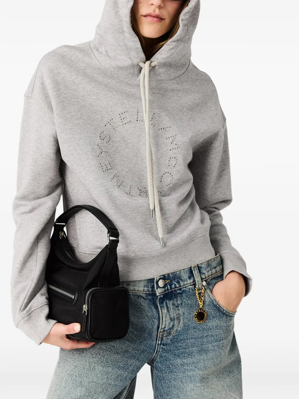 Stella Mccartney Zip Pocket Shoulder Bag — Same as shown — Size One Size — Side View