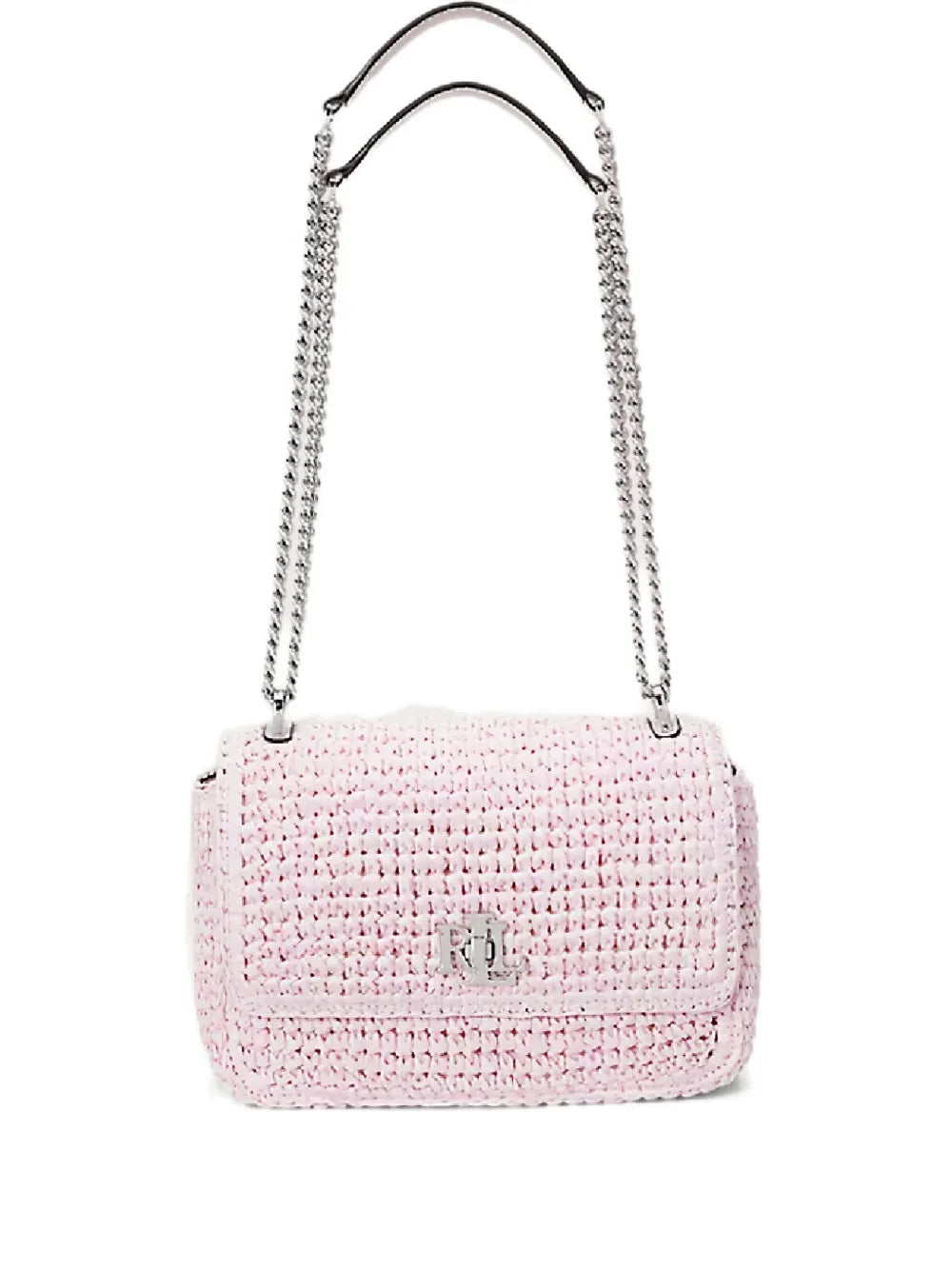 Lauren Ralph Lauren Sophee Straw Chain Strap Shoulder Bag — Same as shown — Size One Size — Front View