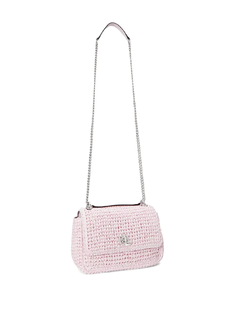 Lauren Ralph Lauren Sophee Straw Chain Strap Shoulder Bag — Same as shown — Size One Size — Back View