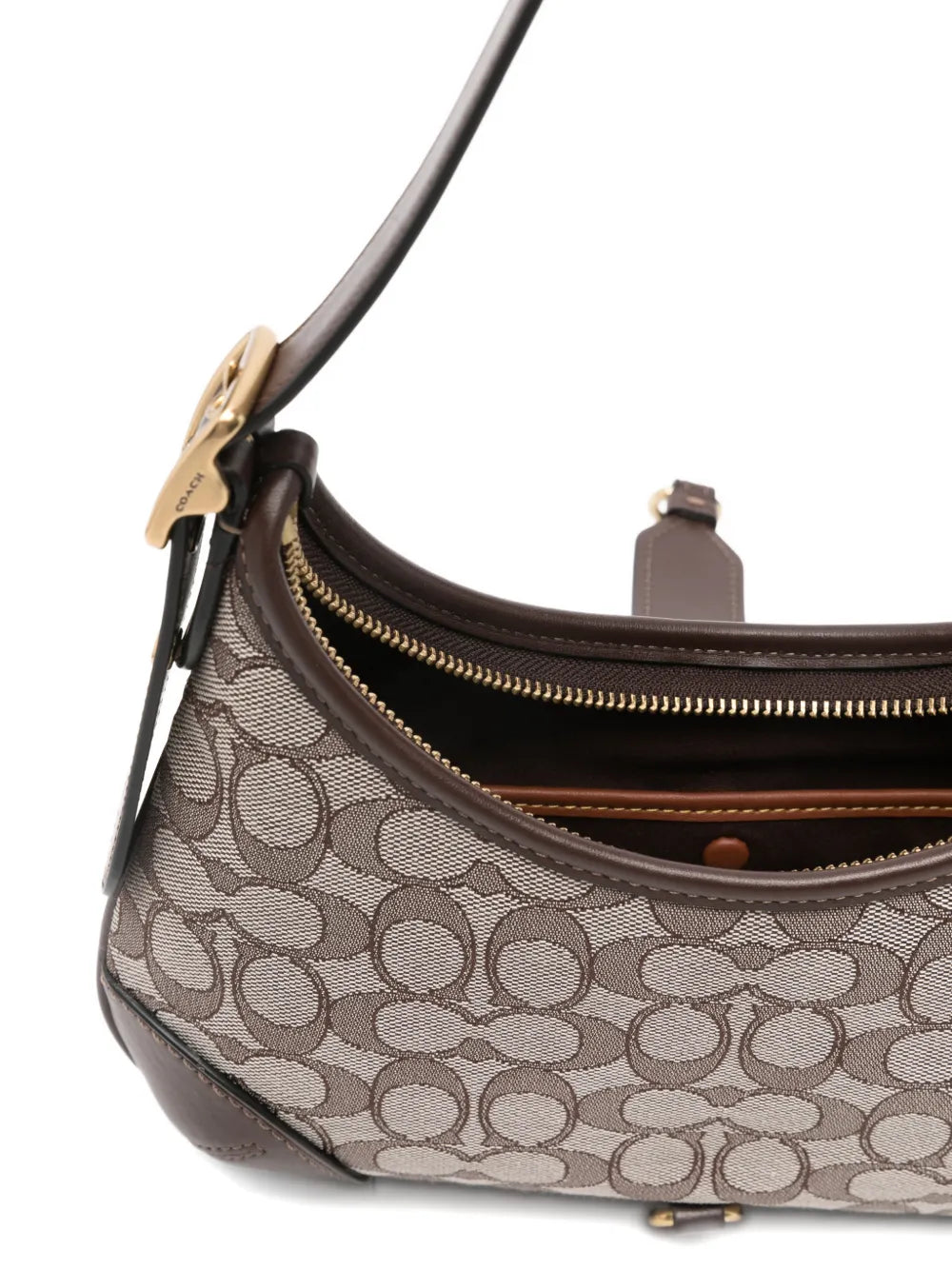 Coach Hamptonspatterned Buckle Shoulder Bag — Same as shown — Size One Size — Detail View