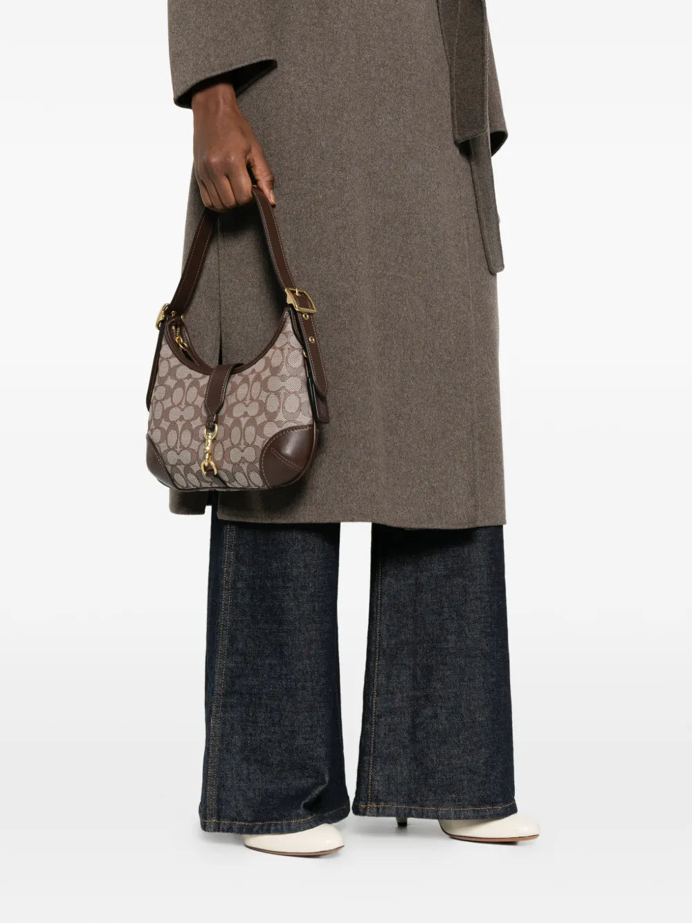 Coach Hamptonspatterned Buckle Shoulder Bag — Same as shown — Size One Size — Side View