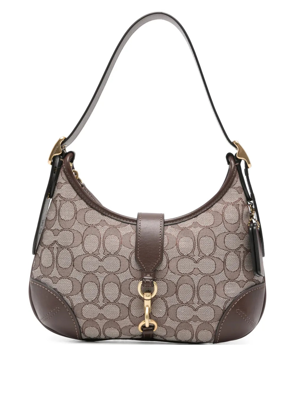 Coach Hamptonspatterned Buckle Shoulder Bag — Same as shown — Size One Size — Front View