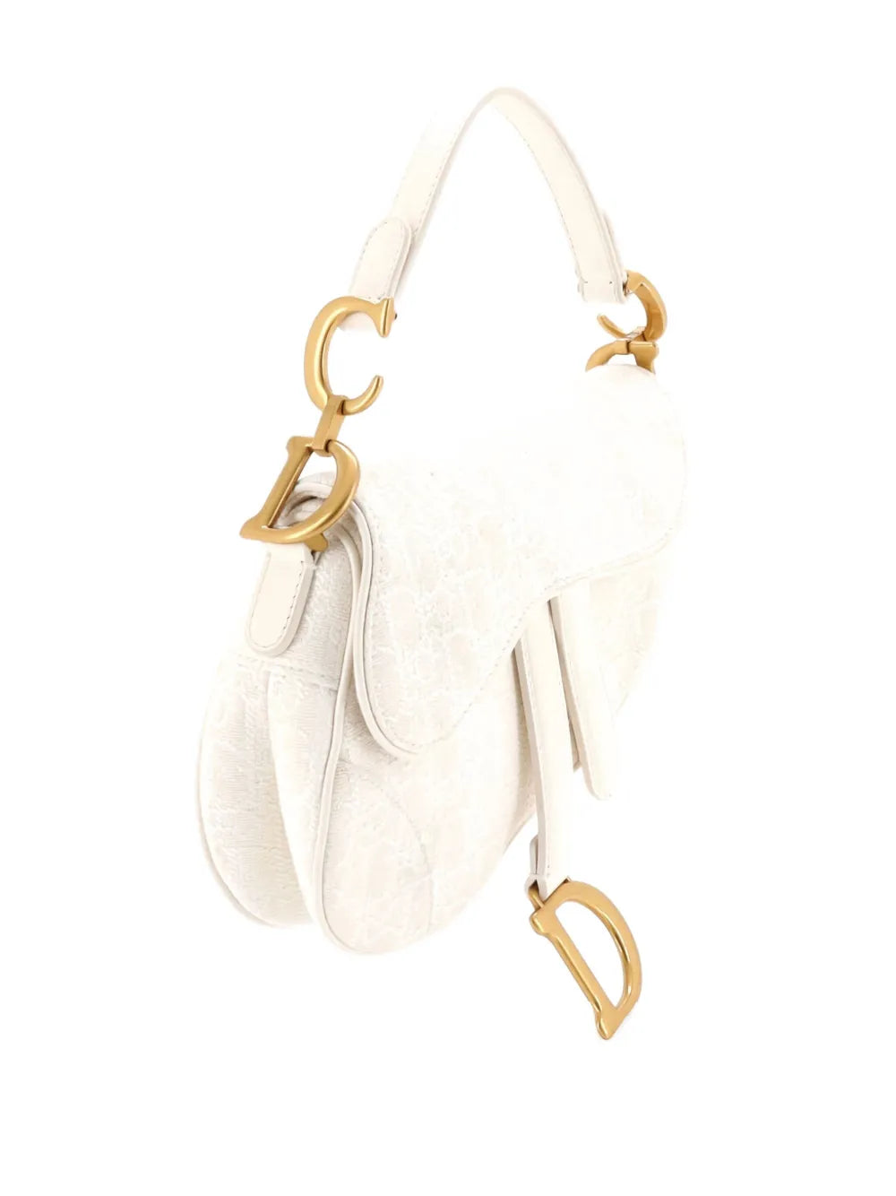 Christian Dior Pre Owned Saddle Handbag Oblique Canvas Mini Shoulder Bag — Same as shown — Size One Size — Back View