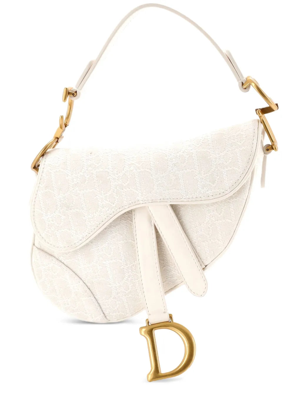 Christian Dior Pre Owned Saddle Handbag Oblique Canvas Mini Shoulder Bag — Same as shown — Size One Size — Front View