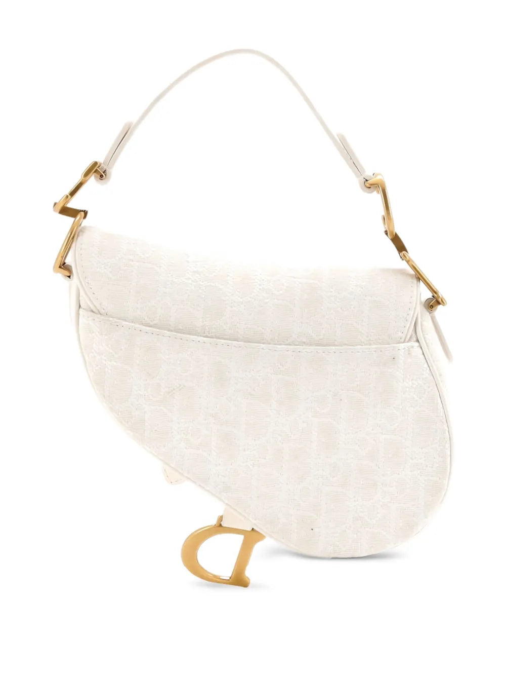 Christian Dior Pre Owned Saddle Handbag Oblique Canvas Mini Shoulder Bag — Same as shown — Size One Size — Side View