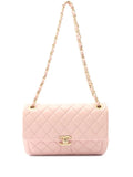 Chanel Pre Owned 2021 2025 Cc Quilted Lambskin Front Pocket Single Flap Shoulder Bag — Same as shown — Size One Size — Front View