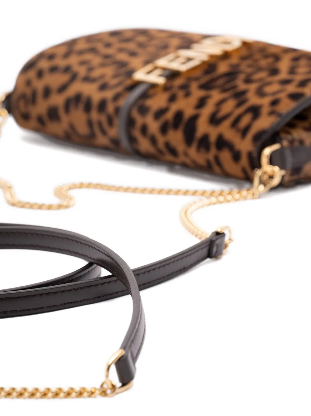 Fendi Leopard Chain Tote Bag — Same as shown — Size One Size — Detail View