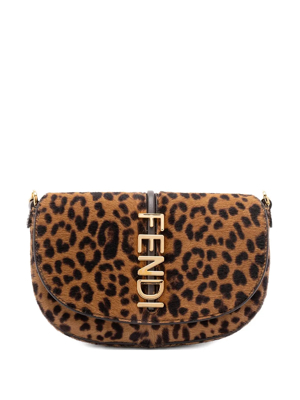 Fendi Leopard Chain Tote Bag — Same as shown — Size One Size — Front View