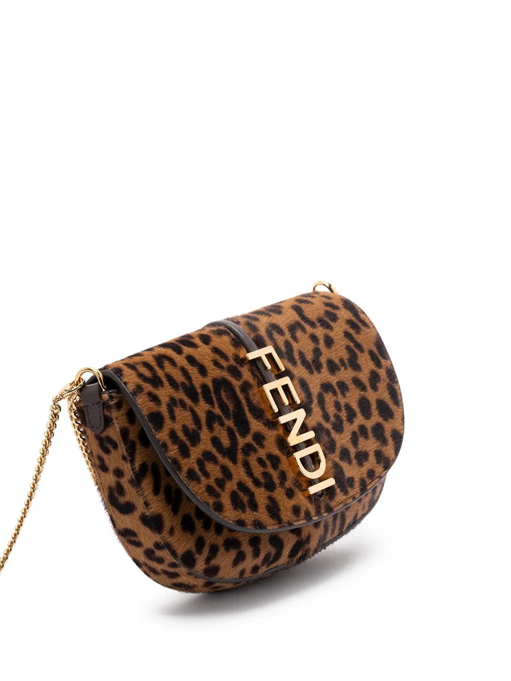 Fendi Leopard Chain Tote Bag — Same as shown — Size One Size — Back View