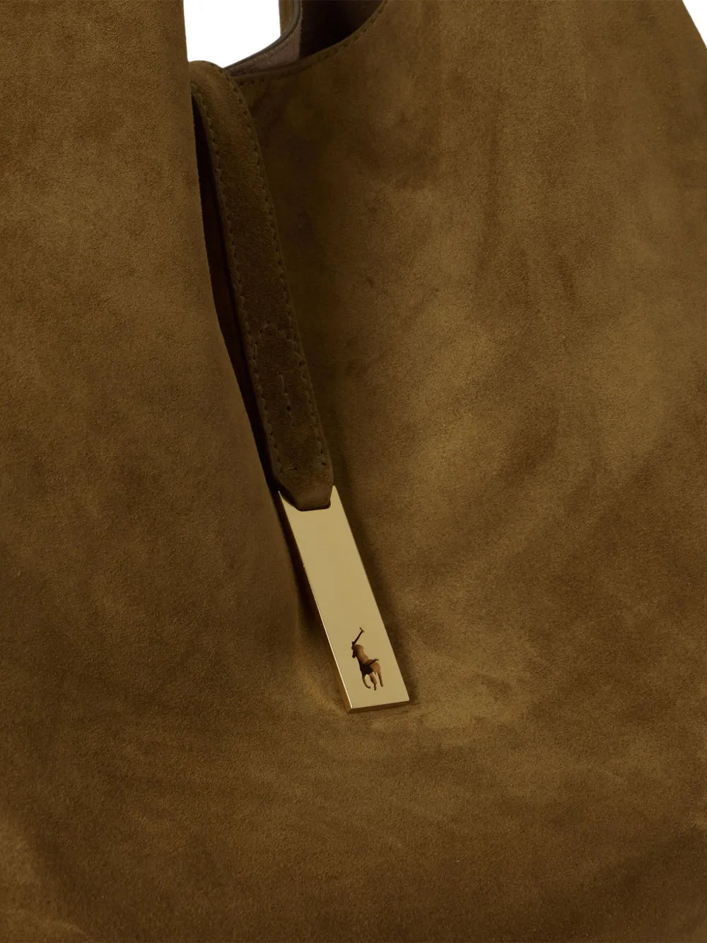 Polo Ralph Lauren Large Logo Plaque Shoulder Bag — Same as shown — Size One Size — Detail View