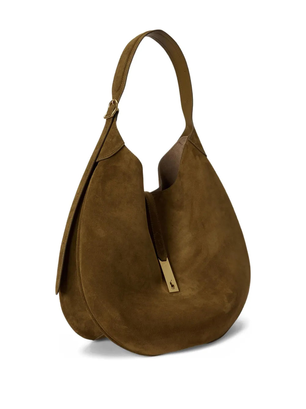 Polo Ralph Lauren Large Logo Plaque Shoulder Bag — Same as shown — Size One Size — Back View