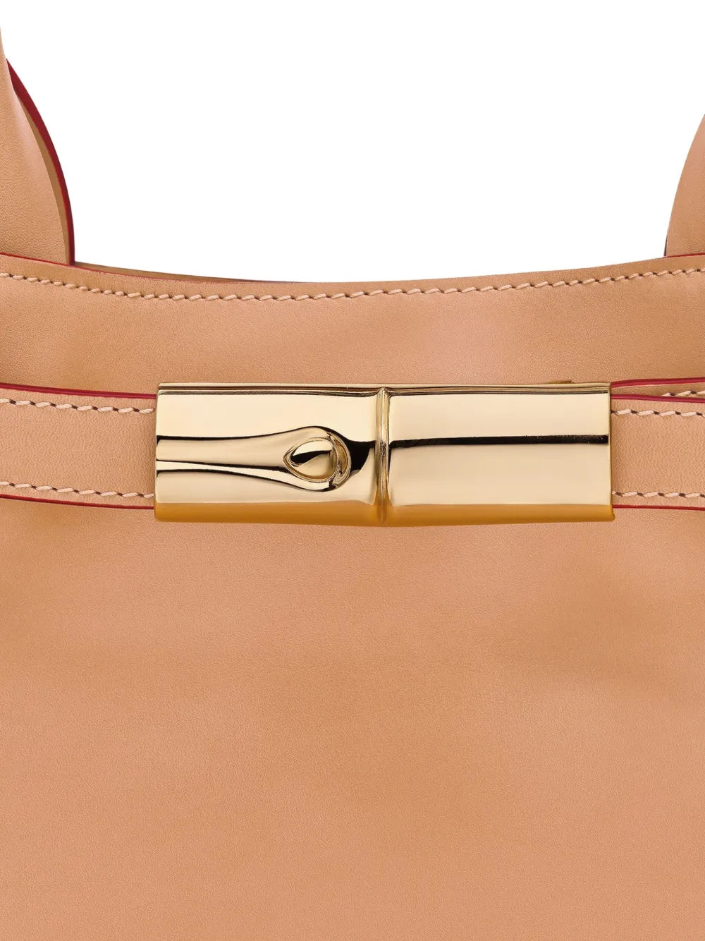 Longchamp Le Roseau L Leather Tote Bag — Same as shown — Size One Size — Detail View