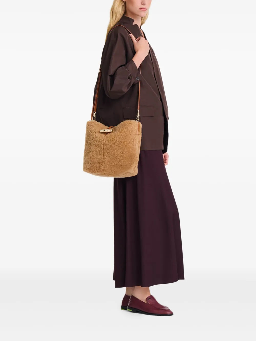 Longchamp Small Le Roseau Bucket Bag — Same as shown — Size One Size — Side View