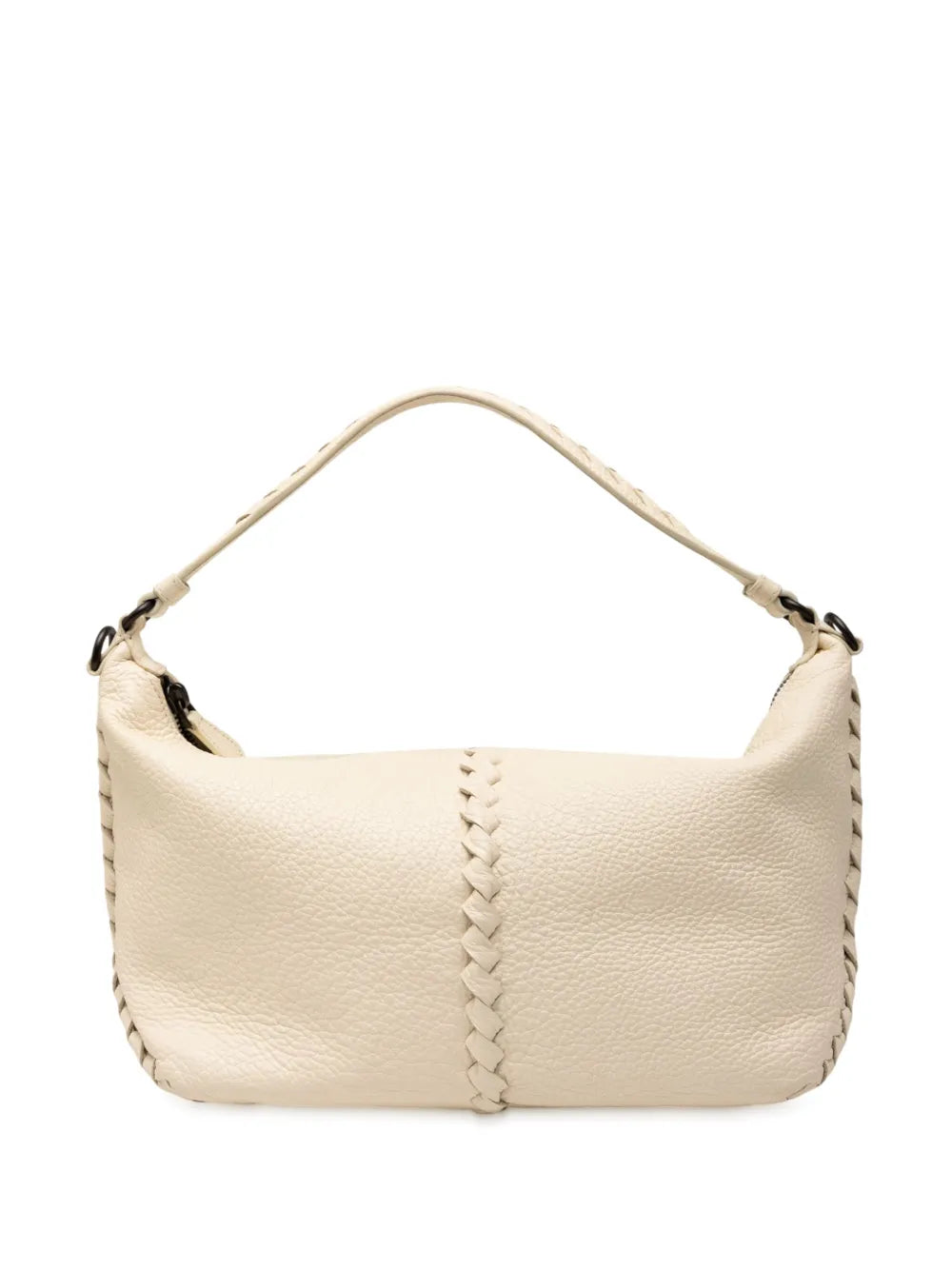 Bottega Veneta Pre Owned 2012 2025 Intrecciato Trimmed Cervo Hobo Bag — Same as shown — Size One Size — Front View