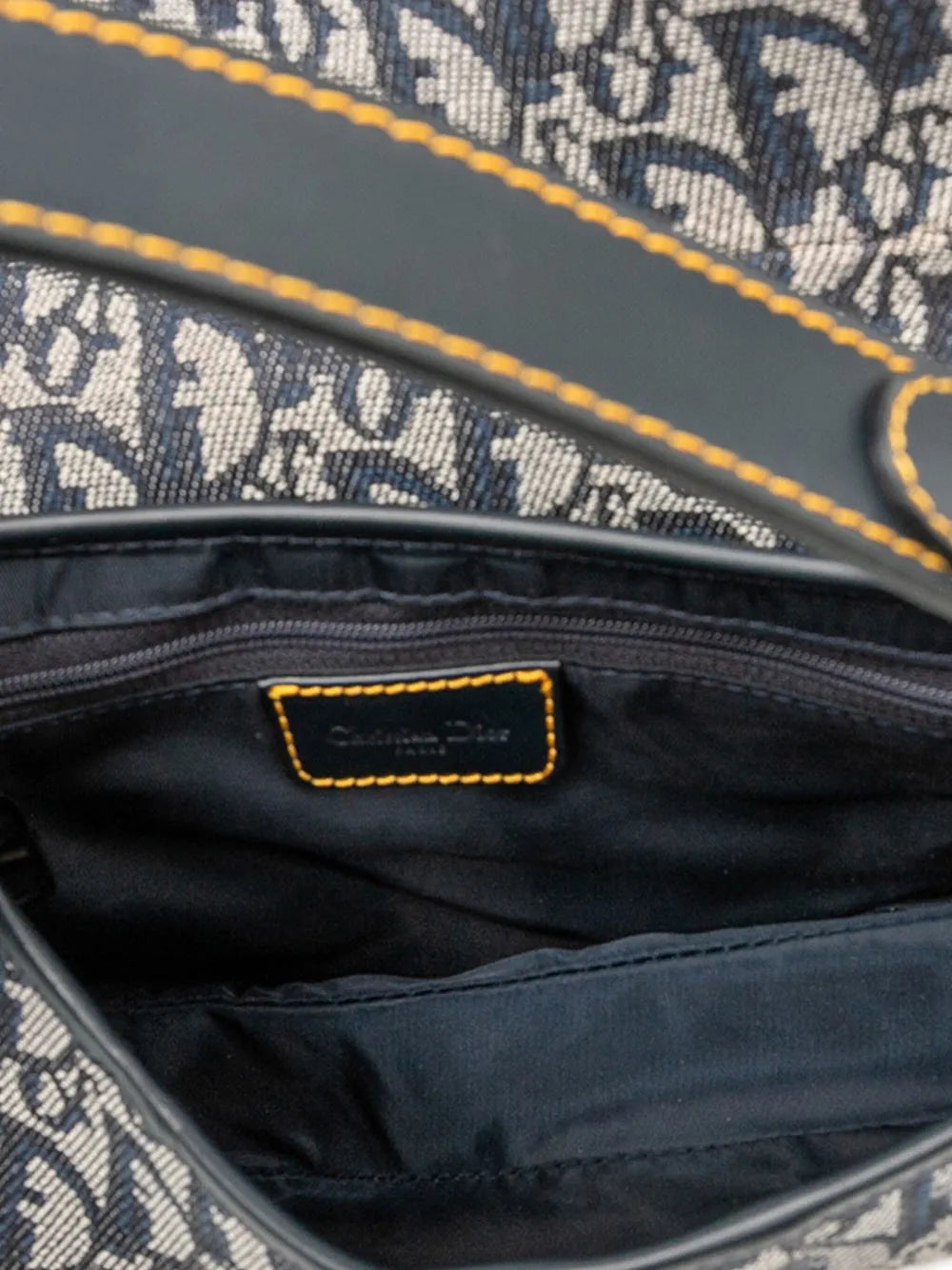 Christian Dior Pre Owned 2002 Diorissimo Canvas Saddle Bag Shoulder Bag — Same as shown — Size One Size — Detail View
