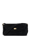 Sandro Le Mambo Suede Shoulder Bag — Same as shown — Size One Size — Front View
