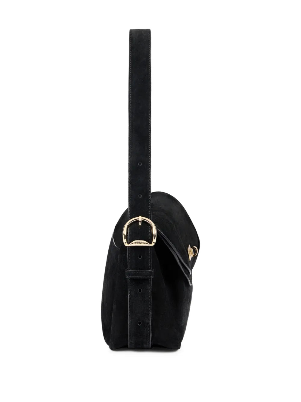 Sandro Le Mambo Suede Shoulder Bag — Same as shown — Size One Size — Back View