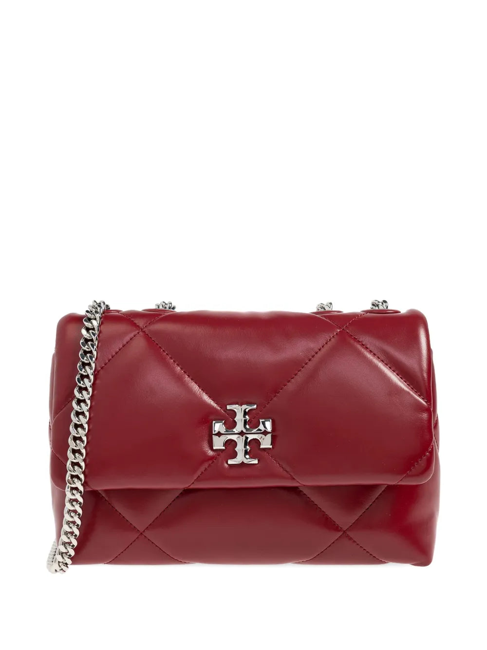 Tory Burch Quilted Design Logo Detail Chain Shouder Bag — Same as shown — Size One Size — Front View