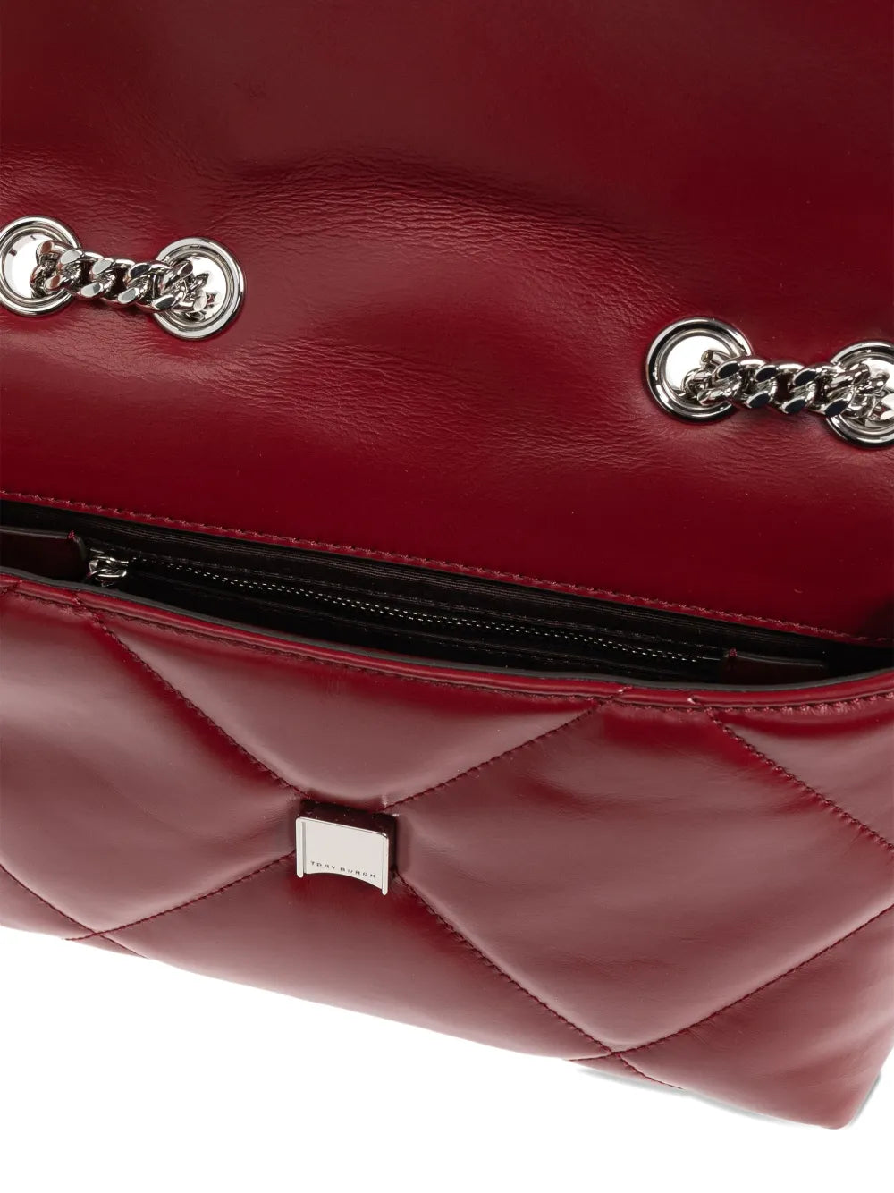 Tory Burch Quilted Design Logo Detail Chain Shouder Bag — Same as shown — Size One Size — Detail View