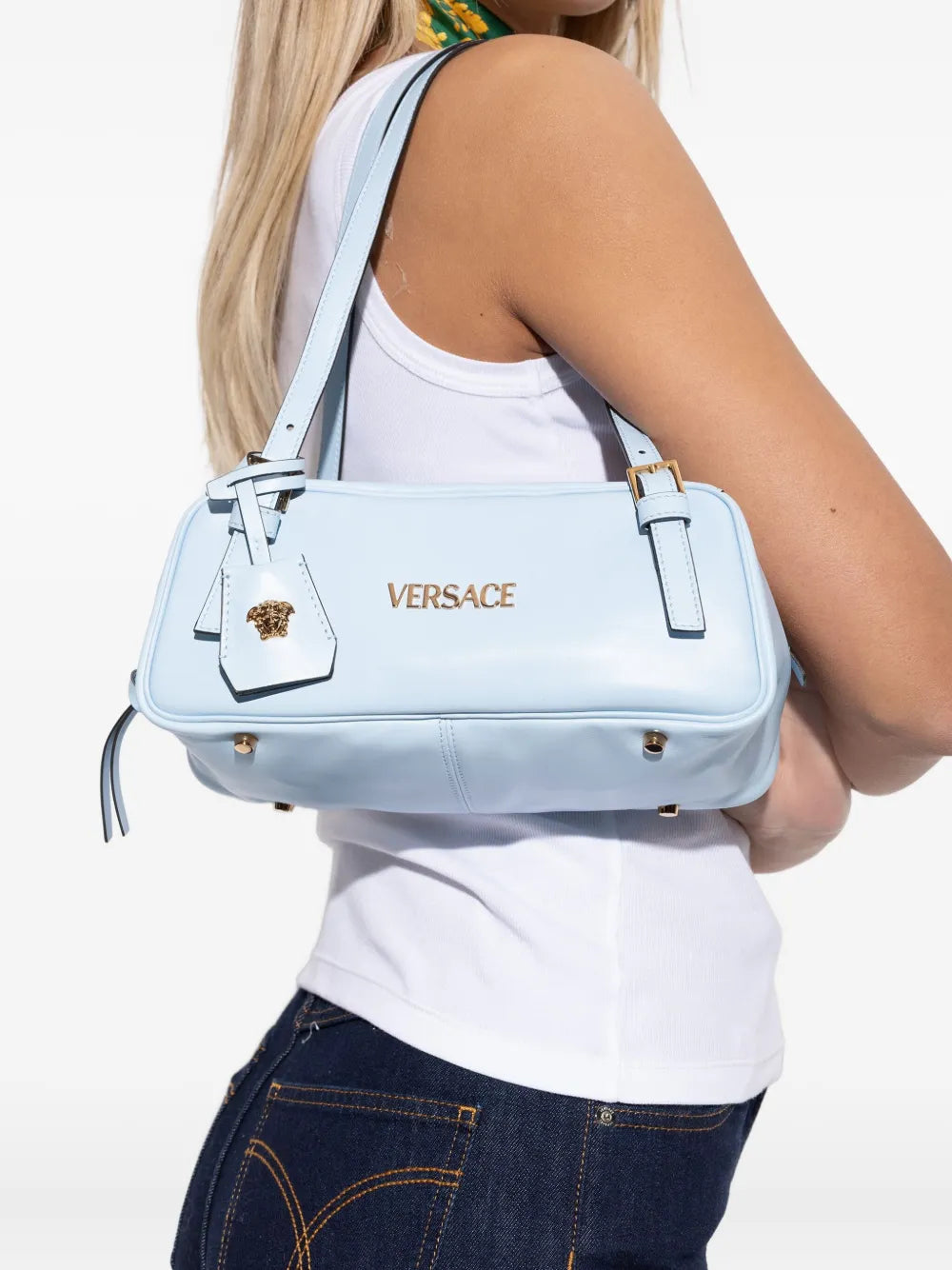Versace Versace Tag Shoulder Bag — Same as shown — Size One Size — Side View