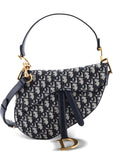 Christian Dior Pre Owned Saddle Handbag With Strap Oblique Canvas Medium Shoulder Bag — Same as shown — Size One Size — Front View