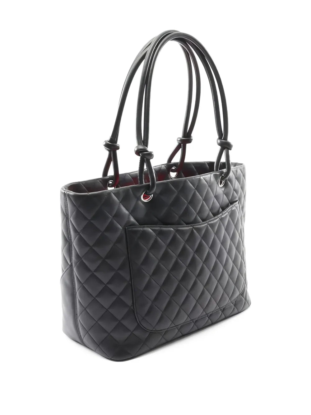 Chanel Pre Owned 2004 2005 Large Cambon Quilted Shoulder Bag — Same as shown — Size One Size — Side View