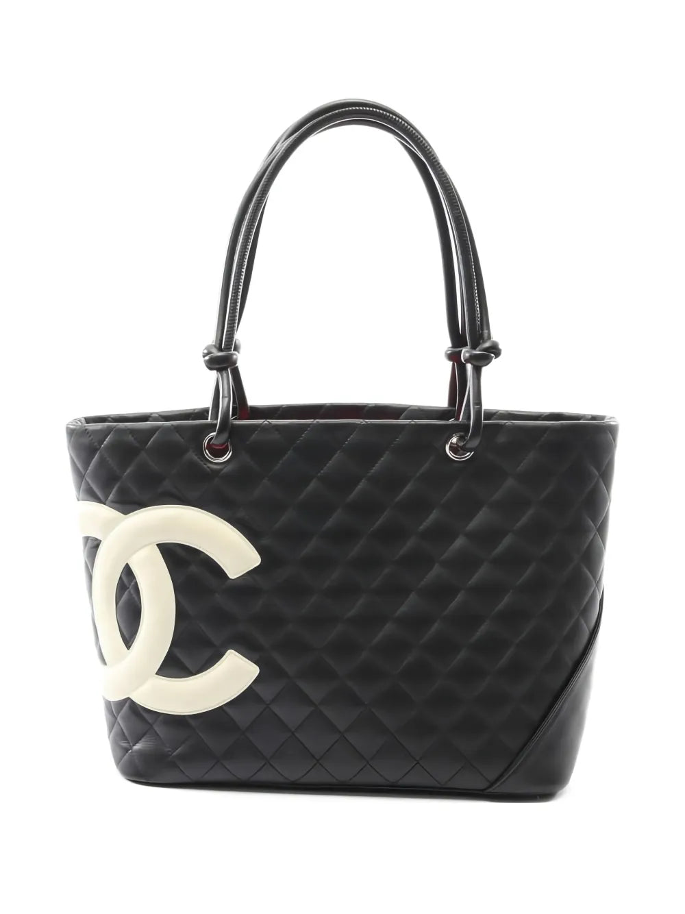 Chanel Pre Owned 2004 2005 Large Cambon Quilted Shoulder Bag — Same as shown — Size One Size — Front View