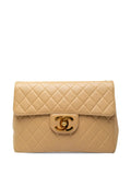 Chanel Pre Owned 1994 1996 Jumbo Xl Classic Lambskin Single Flap Shoulder Bag — Same as shown — Size One Size — Front View