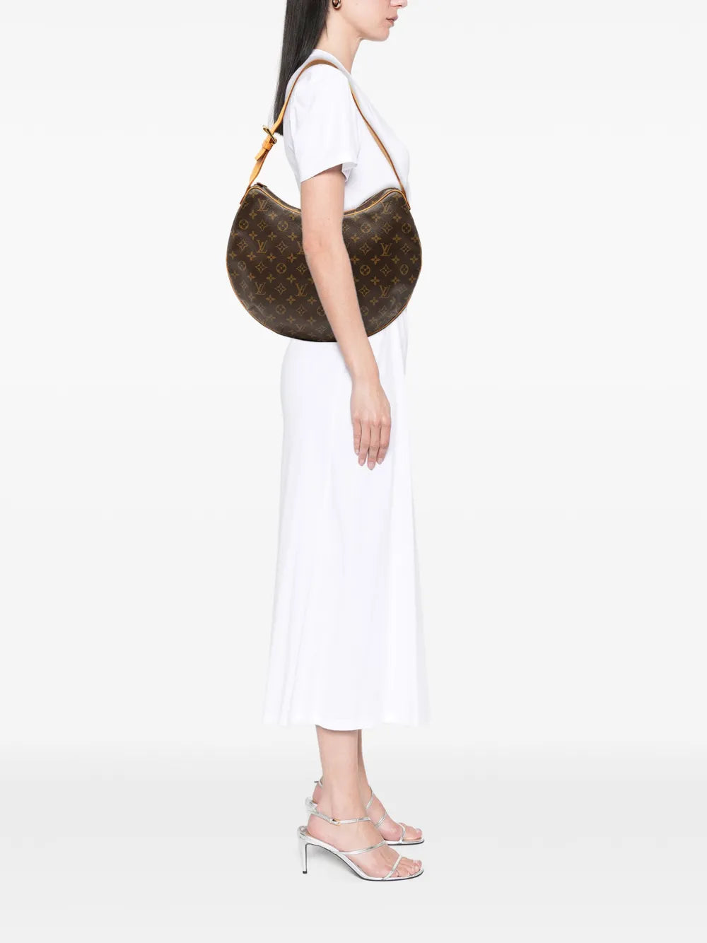 Louis Vuitton Pre Owned 2003 Monogram Croissant Gm Hobo Bag — Same as shown — Size One Size — Side View