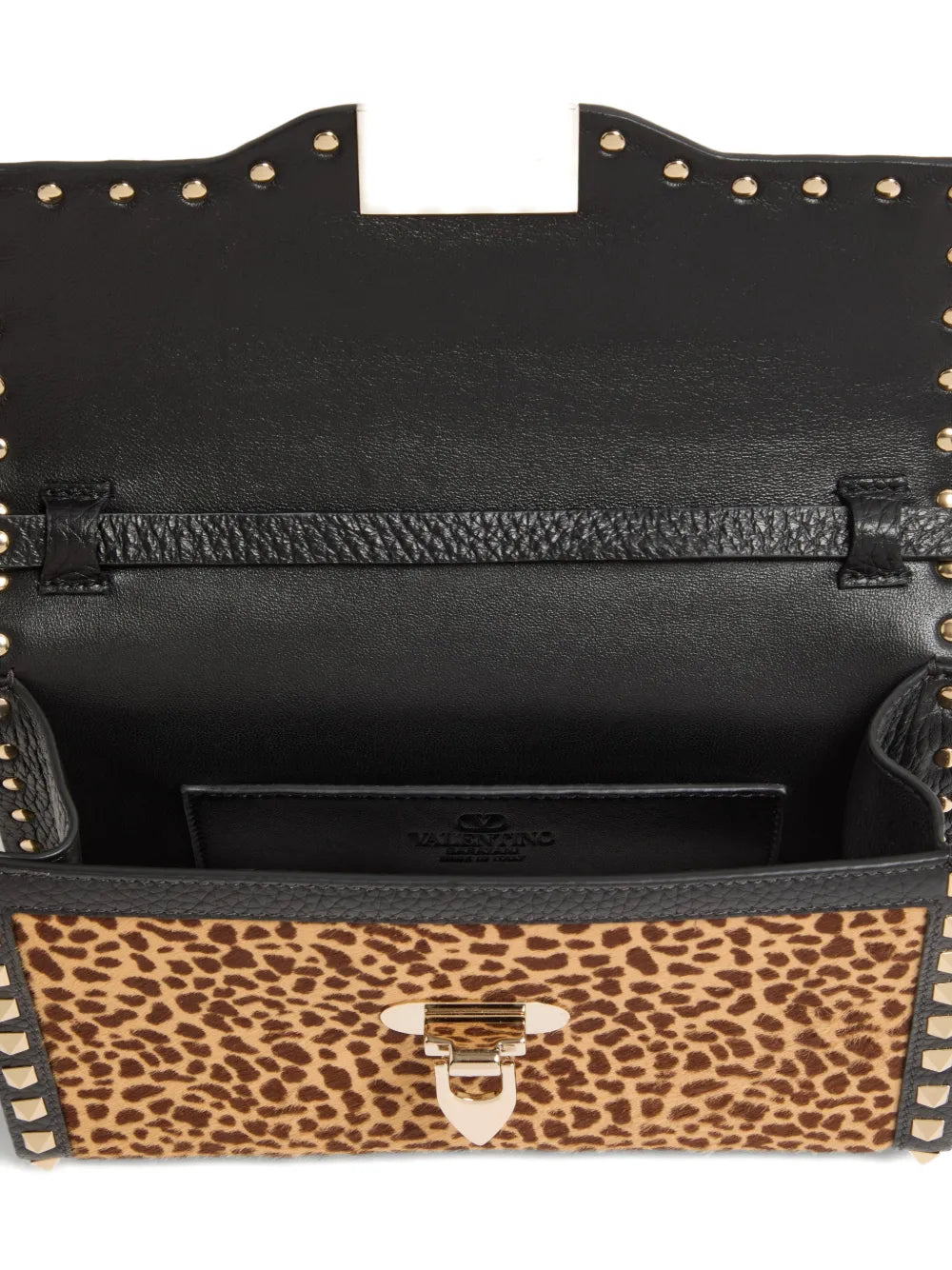 Valentino Garavani Small Rockstud Animal Print Shoulder Bag — Same as shown — Size One Size — Top View
