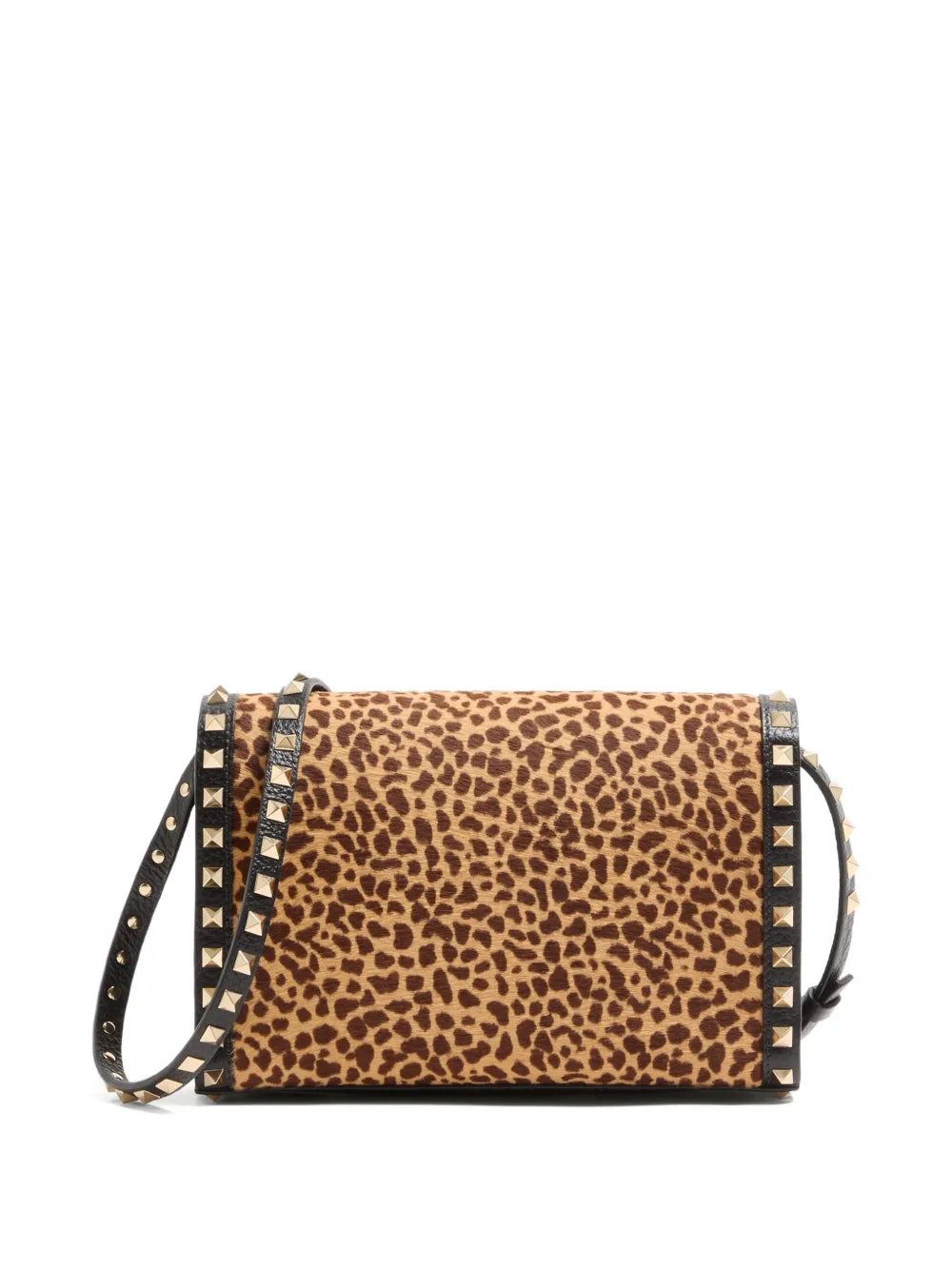 Valentino Garavani Small Rockstud Animal Print Shoulder Bag — Same as shown — Size One Size — Side View