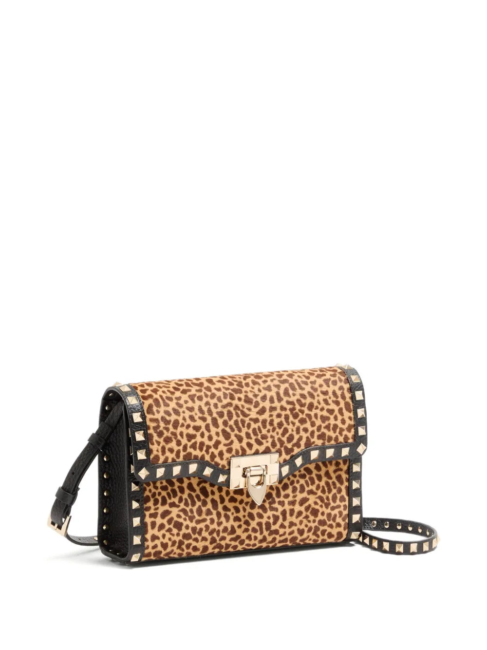 Valentino Garavani Small Rockstud Animal Print Shoulder Bag — Same as shown — Size One Size — Back View