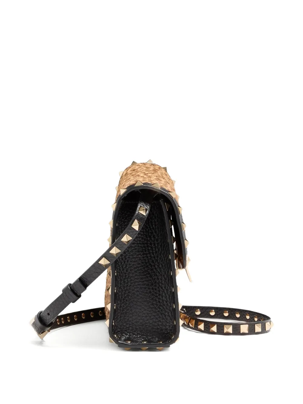 Valentino Garavani Small Rockstud Animal Print Shoulder Bag — Same as shown — Size One Size — Detail View
