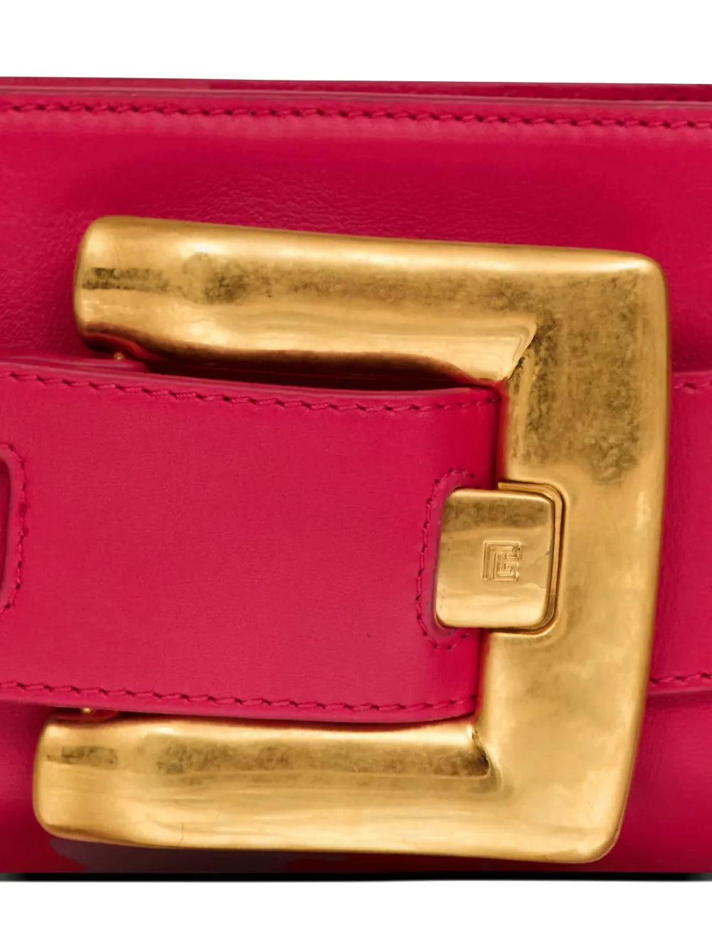 Balmain Anthem Leather Shoulder Bag — Same as shown — Size One Size — Top View