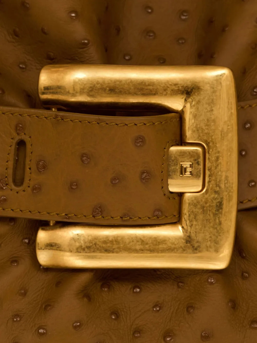 Balmain Medium Anthem Belt Detail Shoulder Bag — Same as shown — Size One Size — Back View