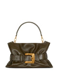 Balmain Medium Anthem Leather Shoulder Bag — Same as shown — Size One Size — Front View