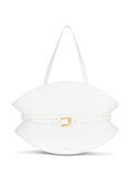 Balmain Medium Belted Detail Shoulder Bag — Same as shown — Size One Size — Front View