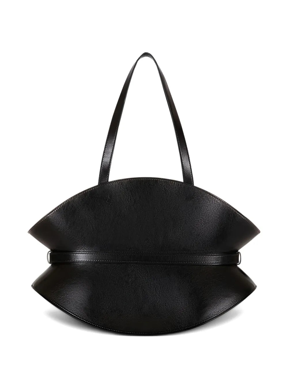 Balmain Medium Belted Detail Shoulder Bag — Same as shown — Size One Size — Back View