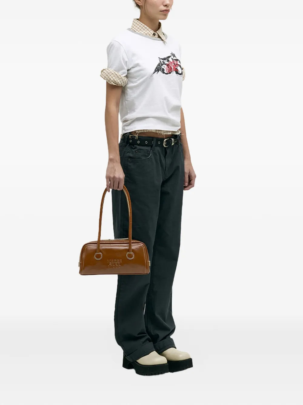 Marge Sherwood Soft Boston Ew Shoulder Bag — Same as shown — Size One Size — Back View