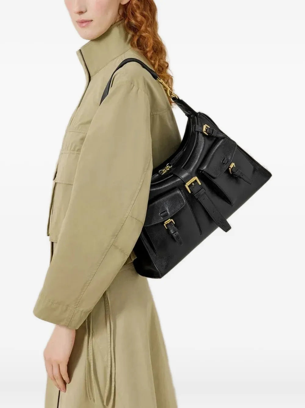 Mulberry Roxanne Buckle Detail Shoulder Bag — Same as shown — Size One Size — Side View