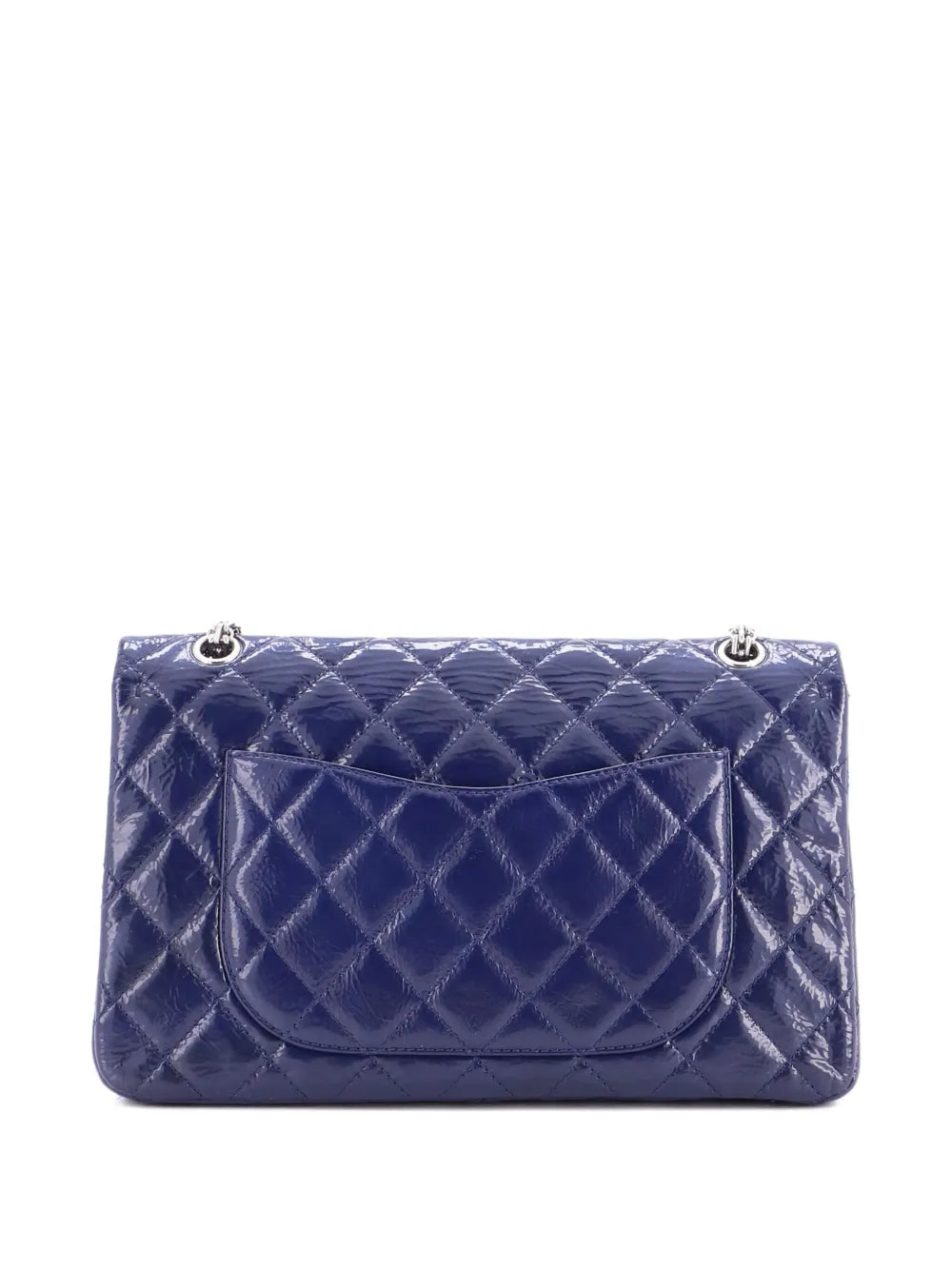 Chanel Pre Owned Reissue 255 Flap Bag Quilted Crinkled Patent 227 Shoulder Bag — Same as shown — Size One Size — Side View