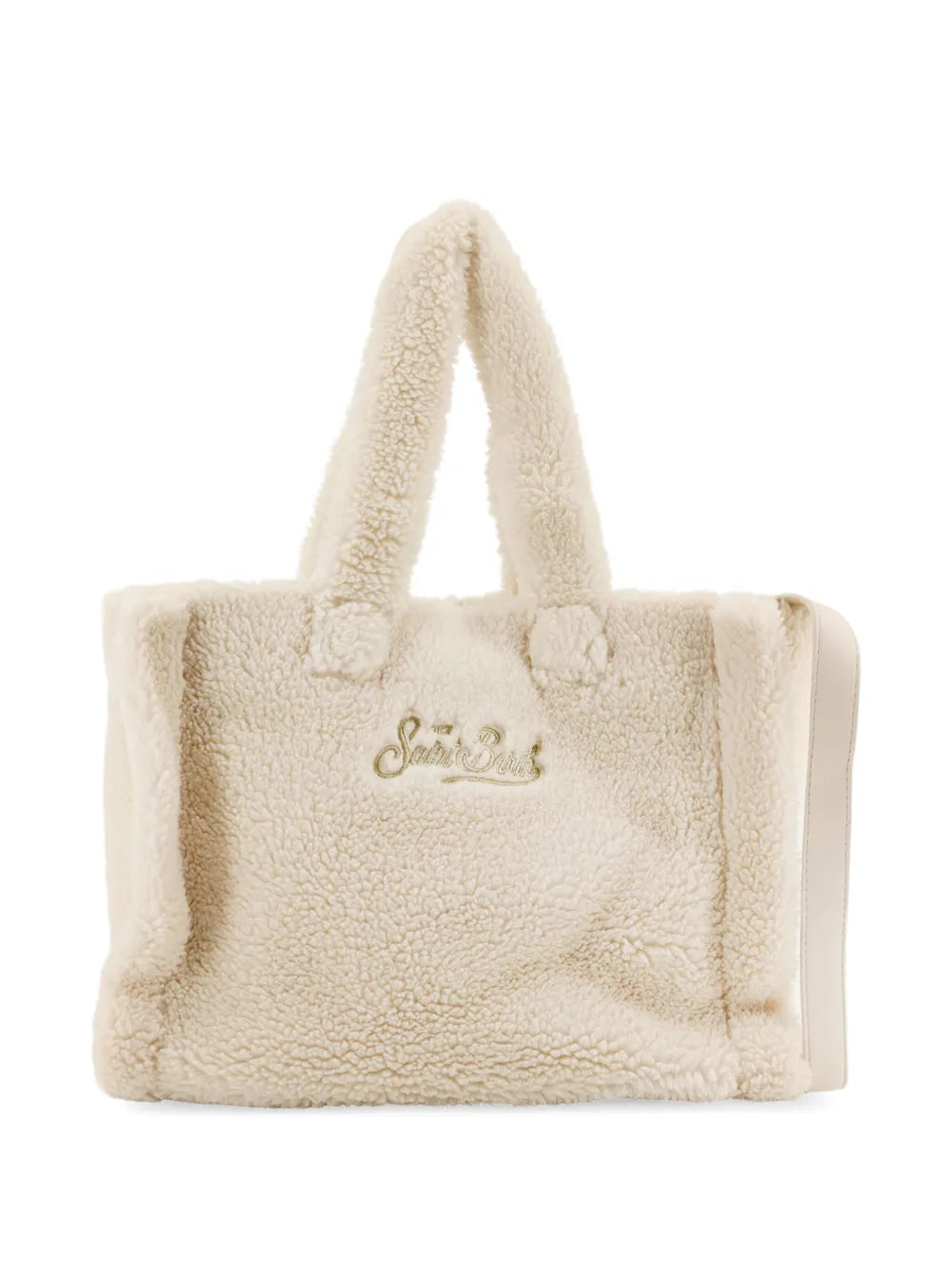 Mc2 Saint Barth Colette Teddy Texture Logo Embroidered Shoulder Bag — Same as shown — Size One Size — Side View