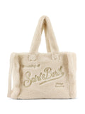 Mc2 Saint Barth Colette Teddy Texture Logo Embroidered Shoulder Bag — Same as shown — Size One Size — Front View