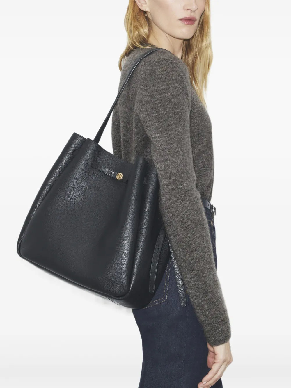 Tory Burch Large Romy Shoulder Bag — Same as shown — Size One Size — Side View